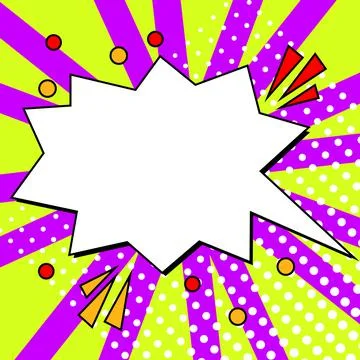 Comics Design Frames. Beautiful Photo Frame Set With Boom Bubbles For Design Stock Illustration