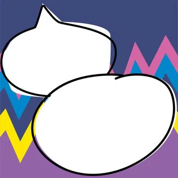 Comics Design Frames. Beautiful Photo Frame Set With Boom Bubbles For Design Stock Illustration