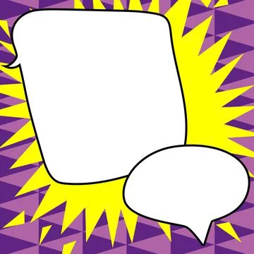 Comics Design Frames. Beautiful Photo Frame Set With Boom Bubbles For Design 스톡 일러스트