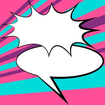 Comics Design Frames. Beautiful Photo Frame Set With Boom Bubbles For Design Stock-Illustration