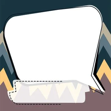 Comics Design Frames. Beautiful Photo Frame Set With Boom Bubbles For Design Stock Illustration