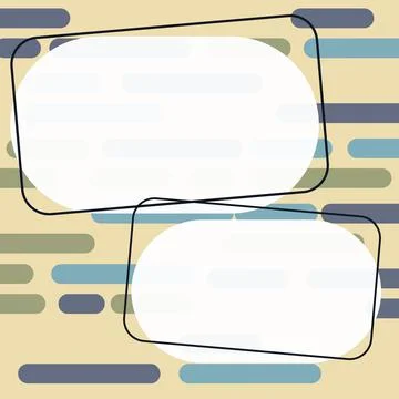 Comics Design Frames. Beautiful Photo Frame Set With Boom Bubbles For Design Stock-Illustration