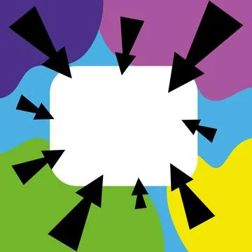 Comics Design Frames. Beautiful Photo Frame Set With Boom Bubbles For Design Stock-Illustration