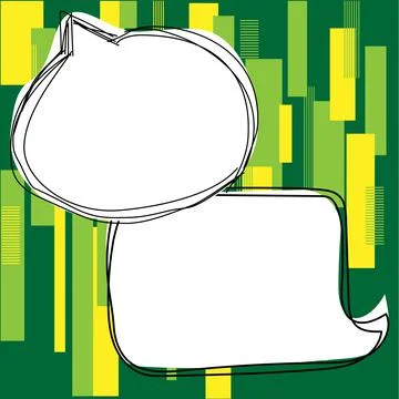 Comics Design Frames. Beautiful Photo Frame Set With Boom Bubbles For Design Stock-Illustration