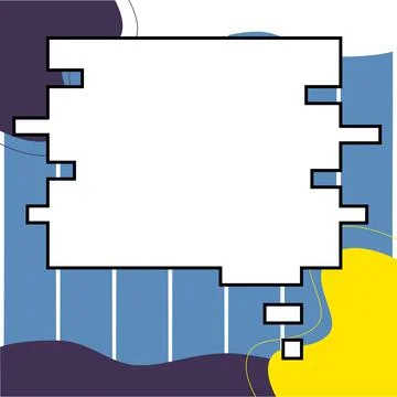 Comics Design Frames. Beautiful Photo Frame Set With Boom Bubbles For Design Illustrazione stock