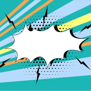 Comics Design Frames. Beautiful Photo Frame Set With Boom Bubbles For Design Stock Illustration