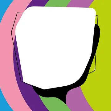 Comics Design Frames. Beautiful Photo Frame Set With Boom Bubbles For Design Stock-Illustration