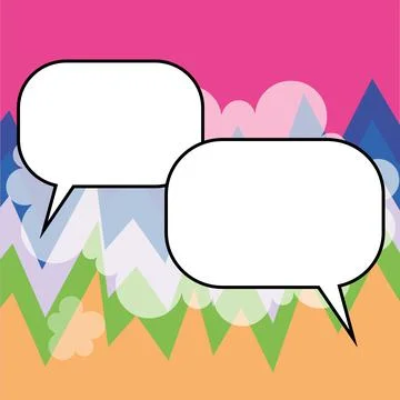 Comics Design Frames. Beautiful Photo Frame Set With Boom Bubbles For Design Stock-Illustration