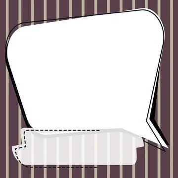 Comics Design Frames. Beautiful Photo Frame Set With Boom Bubbles For Design Stock-Illustration