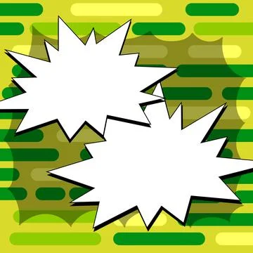 Comics Design Frames. Beautiful Photo Frame Set With Boom Bubbles For Design 스톡 일러스트