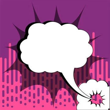 Comics Design Frames. Beautiful Photo Frame Set With Boom Bubbles For Design Stock Illustration