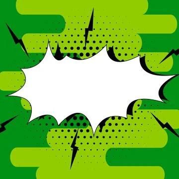 Comics Design Frames. Beautiful Photo Frame Set With Boom Bubbles For Design Stock Illustration