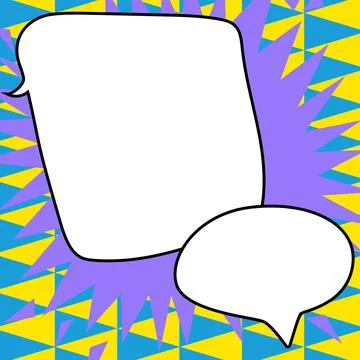 Comics Design Frames. Beautiful Photo Frame Set With Boom Bubbles For Design Illustrazione stock