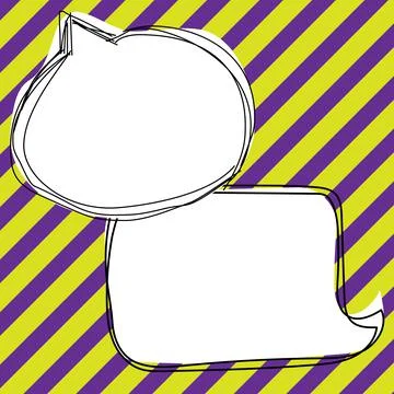 Comics Design Frames. Beautiful Photo Frame Set With Boom Bubbles For Design 스톡 일러스트