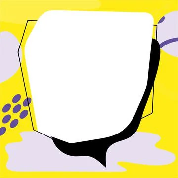 Comics Design Frames. Beautiful Photo Frame Set With Boom Bubbles For Design Stock Illustration