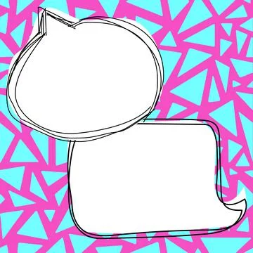 Comics Design Frames. Beautiful Photo Frame Set With Boom Bubbles For Design Stock Illustration