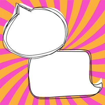 Comics Design Frames. Beautiful Photo Frame Set With Boom Bubbles For Design Stock Illustration