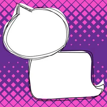 Comics Design Frames. Beautiful Photo Frame Set With Boom Bubbles For Design Stock Illustration
