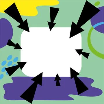 Comics Design Frames. Beautiful Photo Frame Set With Boom Bubbles For Design Illustrazione stock