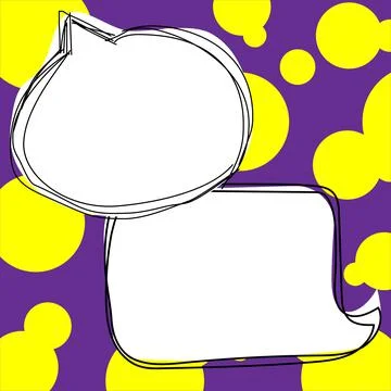 Comics Design Frames. Beautiful Photo Frame Set With Boom Bubbles For Design Stock-Illustration
