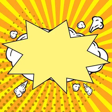 Comics Design Frames. Beautiful Photo Frame Set With Boom Bubbles For Design Stock Illustration