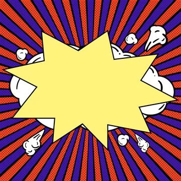 Comics Design Frames. Beautiful Photo Frame Set With Boom Bubbles For Design 库存插图