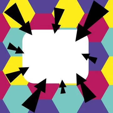 Comics Design Frames. Beautiful Photo Frame Set With Boom Bubbles For Design Stock-Illustration