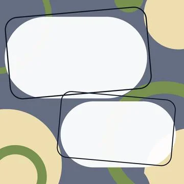 Comics Design Frames. Beautiful Photo Frame Set With Boom Bubbles For Design Illustrazione stock