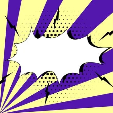 Comics Design Frames. Beautiful Photo Frame Set With Boom Bubbles For Design Stock Illustration