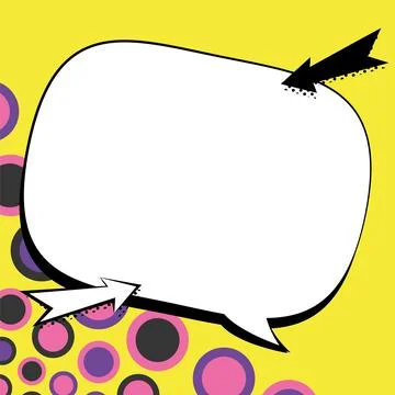 Comics Design Frames. Beautiful Photo Frame Set With Boom Bubbles For Design Stock Illustration