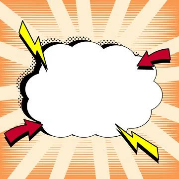 Comics Design Frames. Beautiful Photo Frame Set With Boom Bubbles For Design Stock Illustration