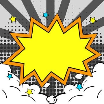 Comics Design Frames. Beautiful Photo Frame Set With Boom Bubbles For Design Stock Illustration