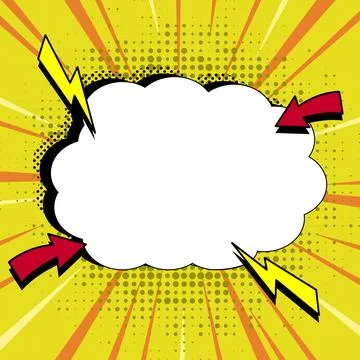Comics Design Frames. Beautiful Photo Frame Set With Boom Bubbles For Design Stock Illustration
