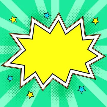 Comics Design Frames. Beautiful Photo Frame Set With Boom Bubbles For Design Stock Illustration
