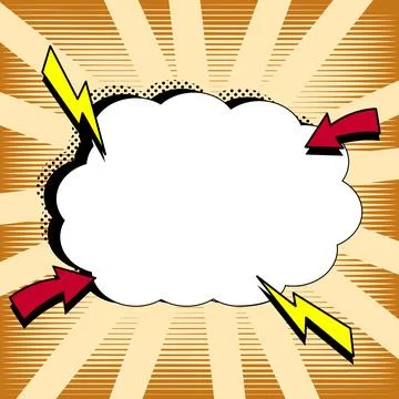 Comics Design Frames. Beautiful Photo Frame Set With Boom Bubbles For Design Illustrazione stock