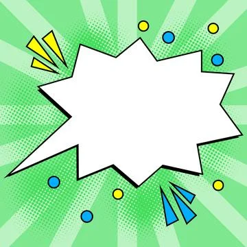 Comics Design Frames. Beautiful Photo Frame Set With Boom Bubbles For Design Stock Illustration