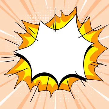 Comics Design Frames. Beautiful Photo Frame Set With Boom Bubbles For Design Stock-Illustration
