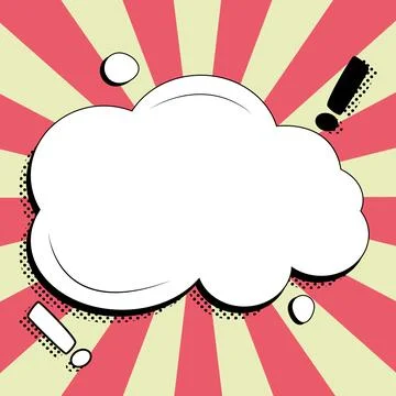 Comics Design Frames. Beautiful Photo Frame Set With Boom Bubbles For Design Stock-Illustration