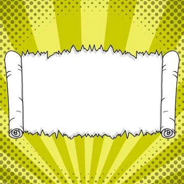 Comics Design Frames. Beautiful Photo Frame Set With Boom Bubbles For Design Stock Illustration