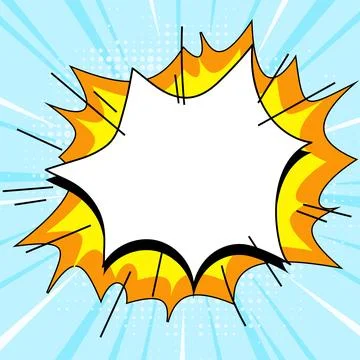 Comics Design Frames. Beautiful Photo Frame Set With Boom Bubbles For Design Stock-Illustration