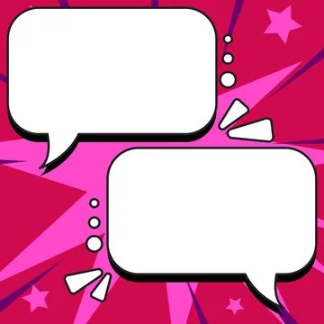 Comics Design Frames. Beautiful Photo Frame Set With Boom Bubbles For Design Stock Illustration