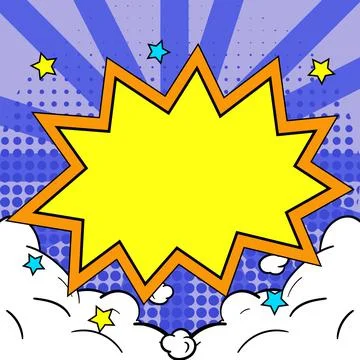 Comics Design Frames. Beautiful Photo Frame Set With Boom Bubbles For Design Stock Illustration
