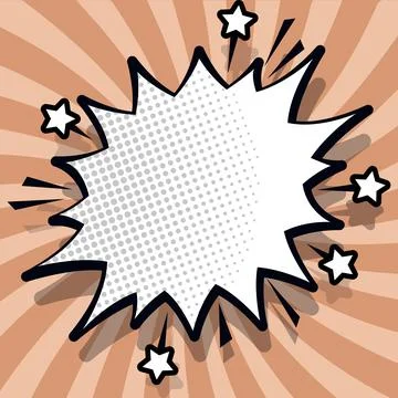 Comics Design Frames. Beautiful Photo Frame Set With Boom Bubbles For Design Stock-Illustration