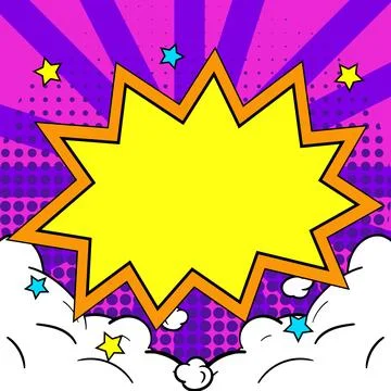Comics Design Frames. Beautiful Photo Frame Set With Boom Bubbles For Design Stock Illustration