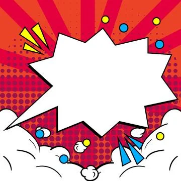 Comics Design Frames. Beautiful Photo Frame Set With Boom Bubbles For Design Stock-Illustration
