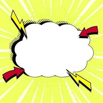 Comics Design Frames. Beautiful Photo Frame Set With Boom Bubbles For Design Stock-Illustration