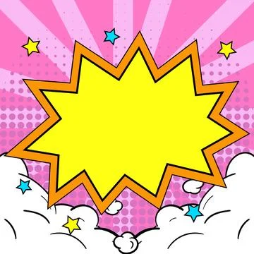 Comics Design Frames. Beautiful Photo Frame Set With Boom Bubbles For Design Stock-Illustration