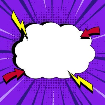 Comics Design Frames. Beautiful Photo Frame Set With Boom Bubbles For Design Stock-Illustration