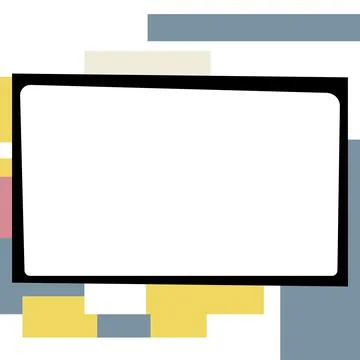 Comics Design Frames. Beautiful Photo Frame Set With Boom Bubbles For Design Stock-Illustration