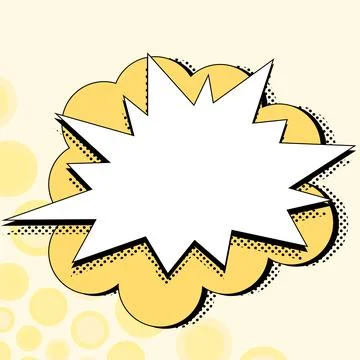 Comics Design Frames. Photo Frame Set With Explosion Bubbles For Add Collage Illustrazione stock